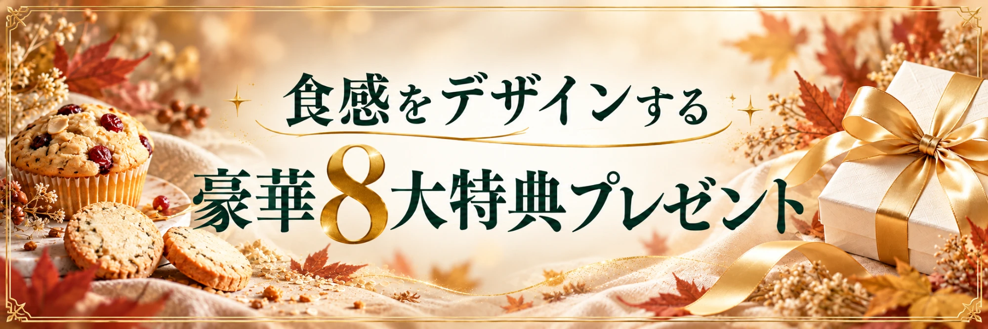 食感をデザインする 豪華8大特典プレゼント